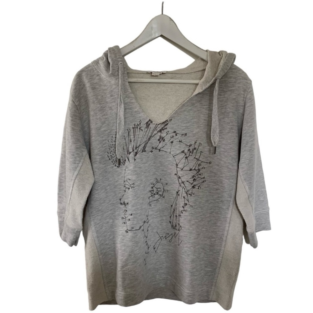 Diesel Gray Graphic Hoodie Sweatshirt